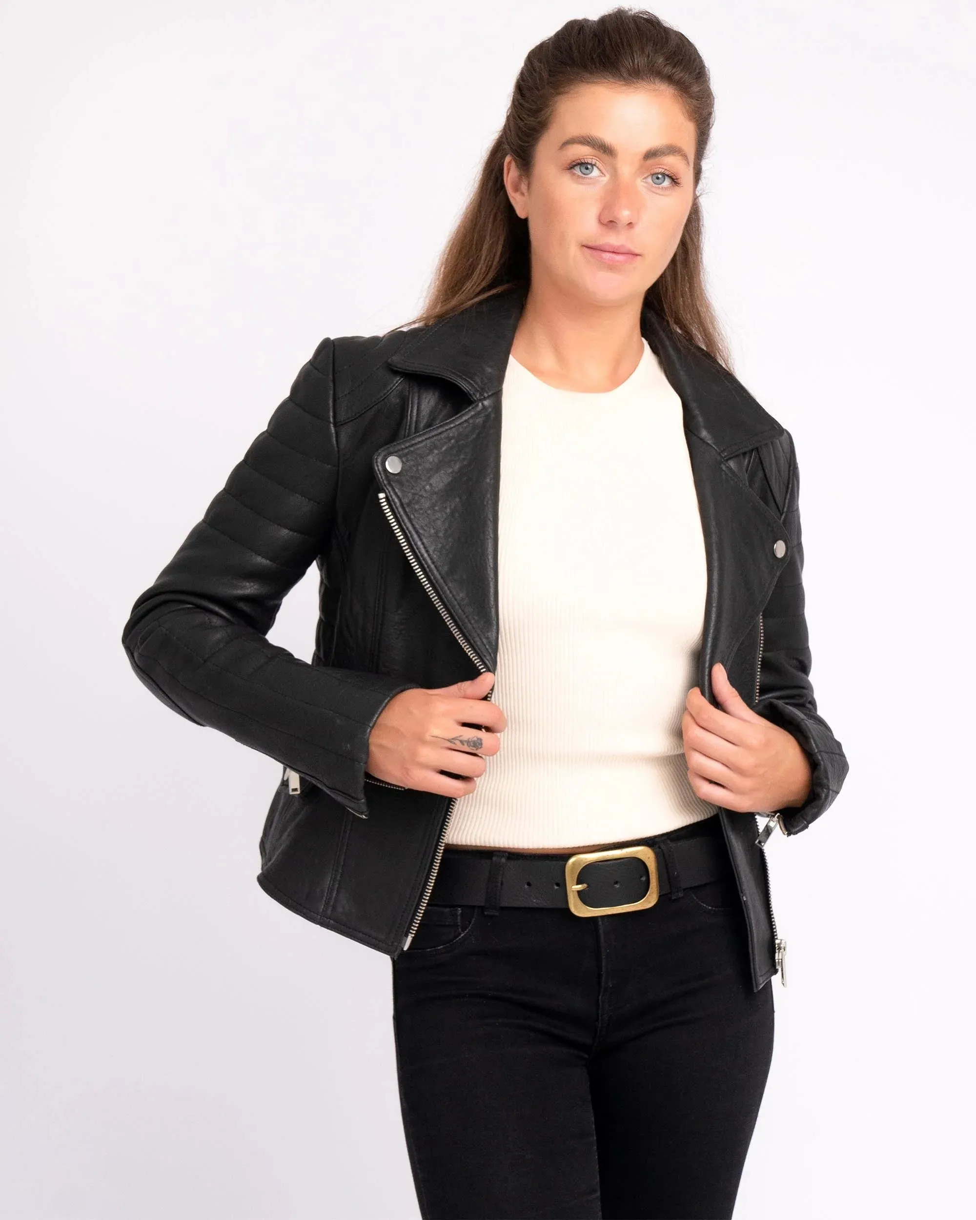 Munroe | Leather Biker Jacket