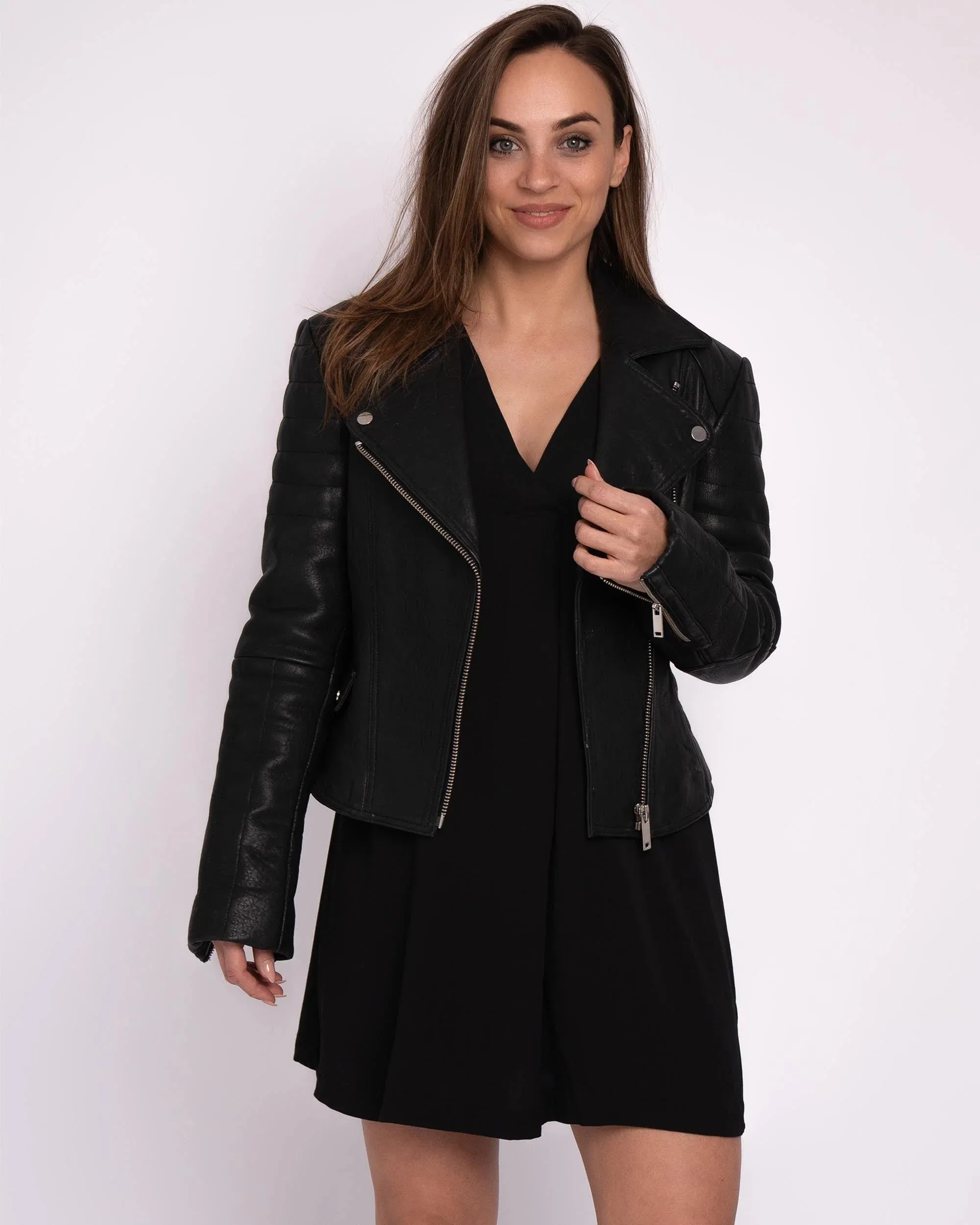 Munroe | Leather Biker Jacket