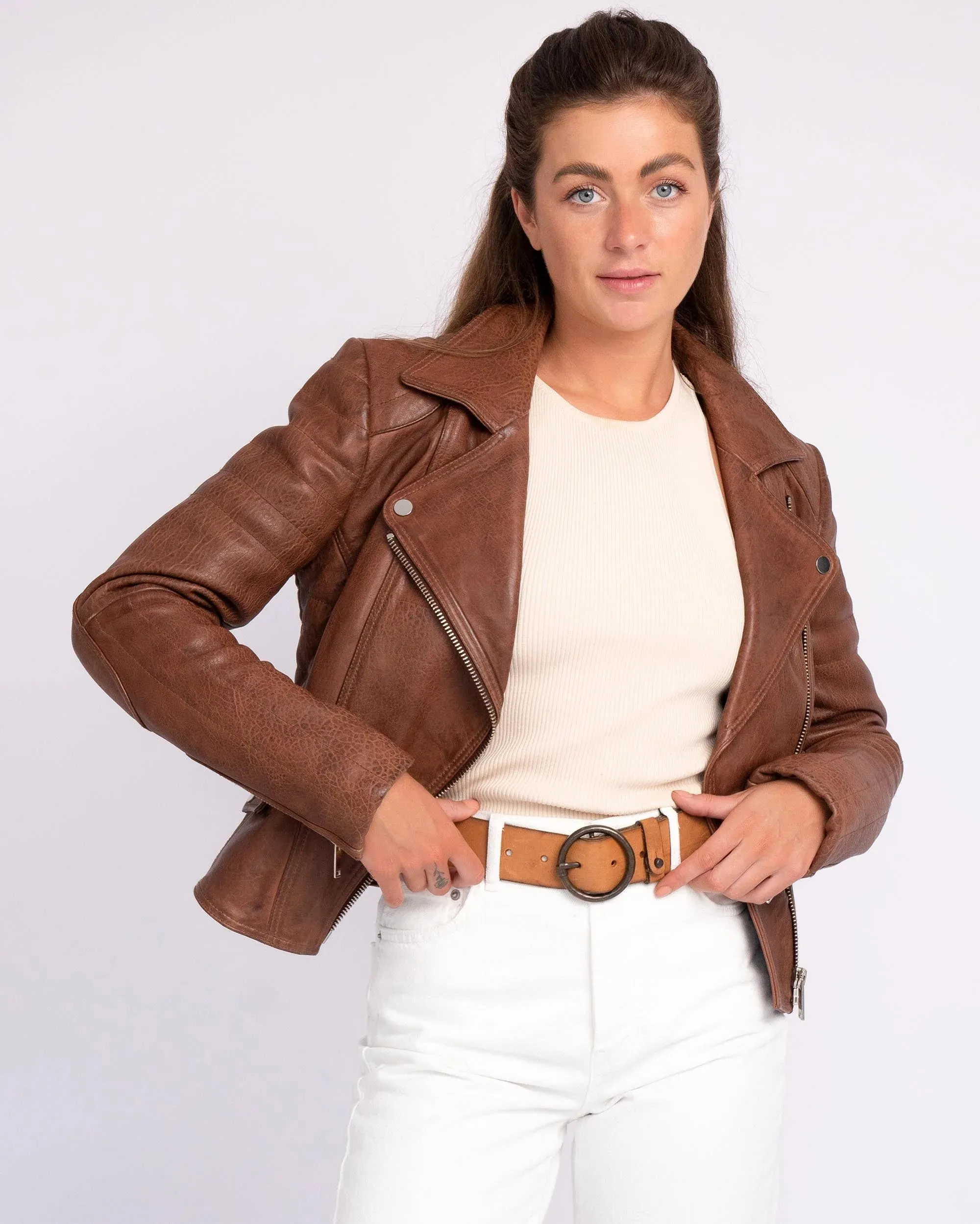 Munroe | Leather Biker Jacket