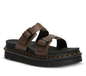 Myles Slide Sandal Dark Brown