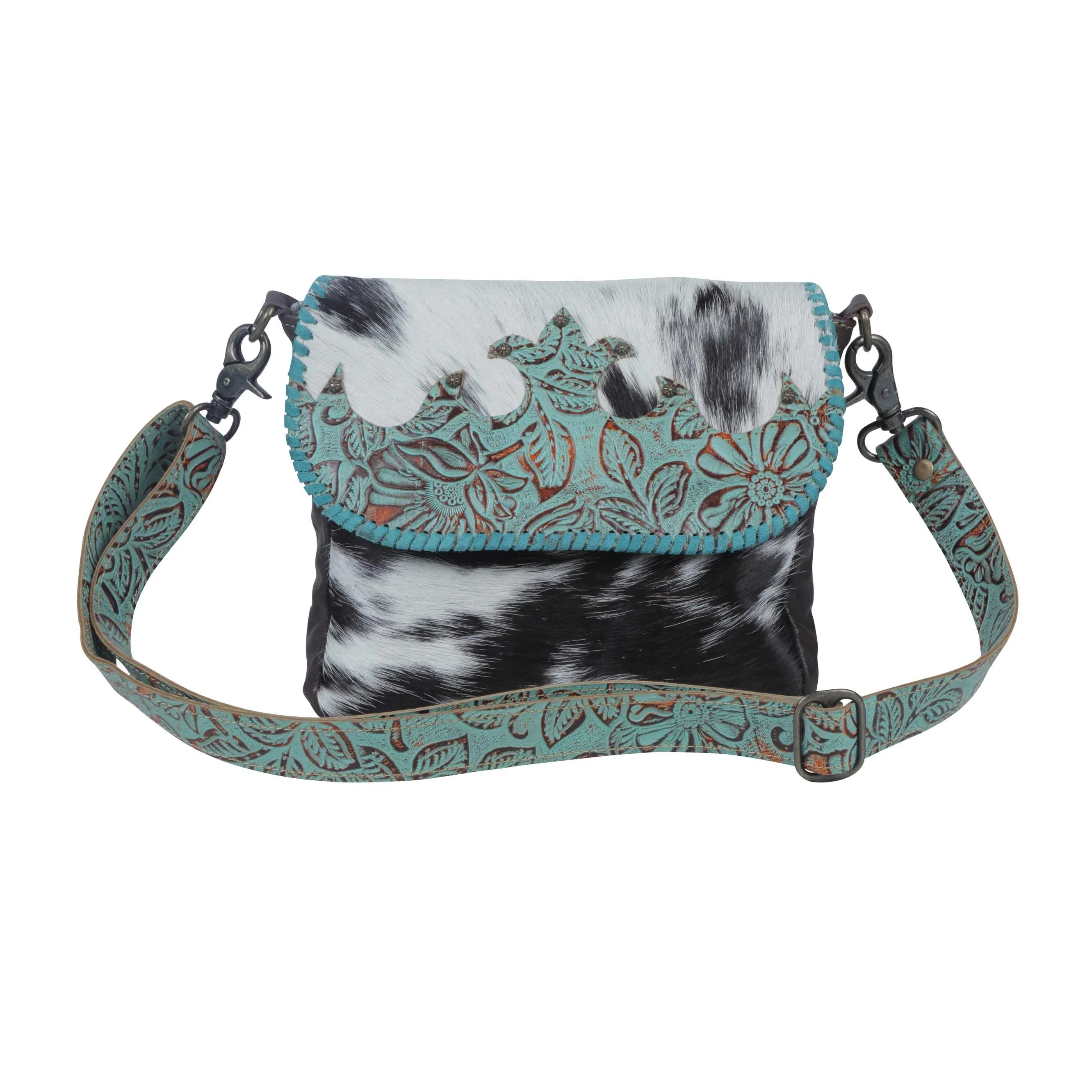 Myra Bag Turquoise Fleurs Bag