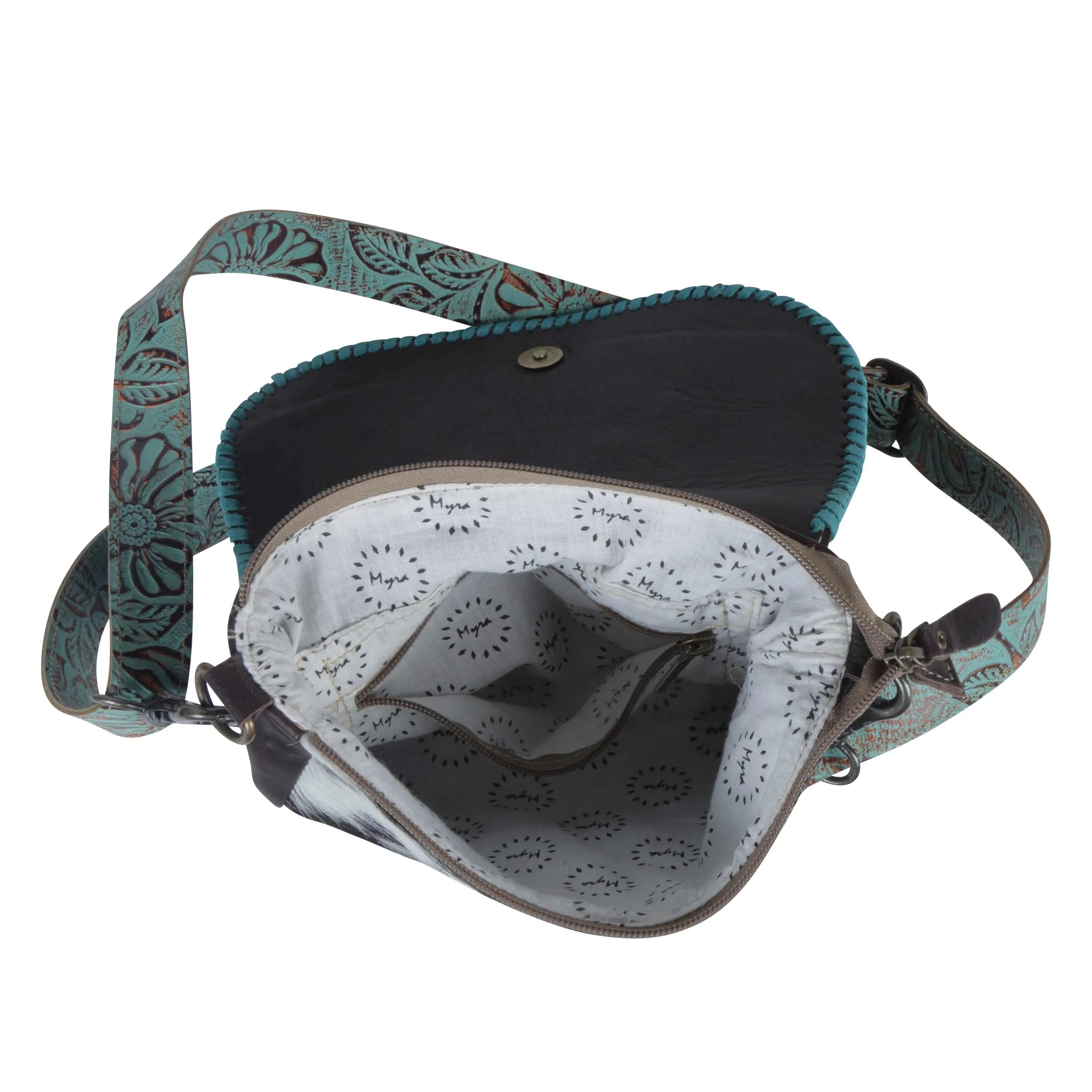 Myra Bag Turquoise Fleurs Bag