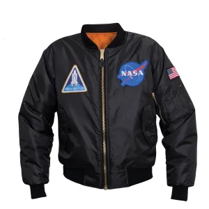 NASA MA-1 Flight Jacket - Black