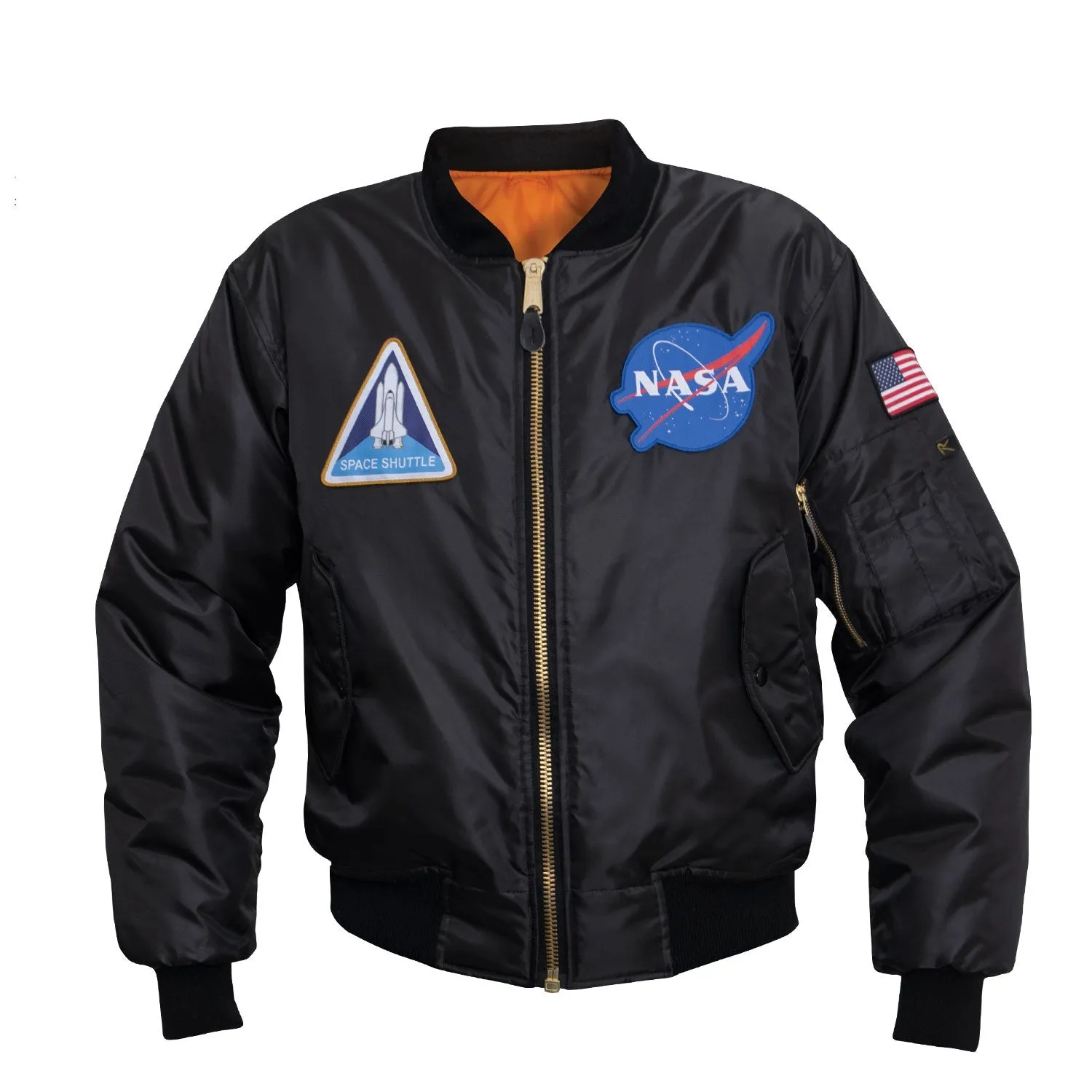 NASA MA-1 Flight Jacket - Black