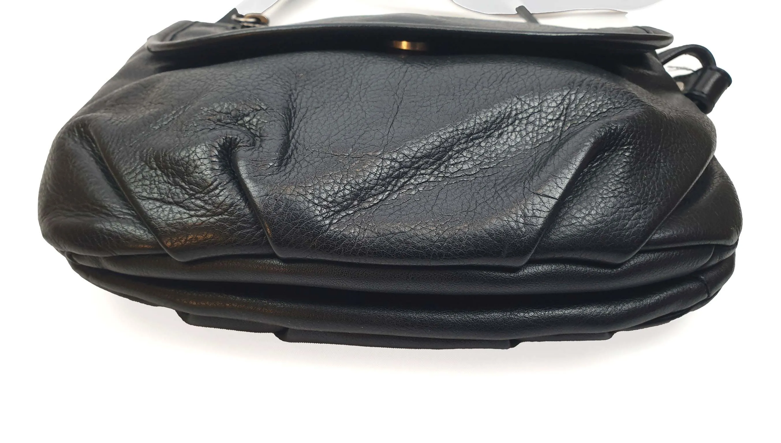Nat & Nin soft black leather adjustable cross body bag