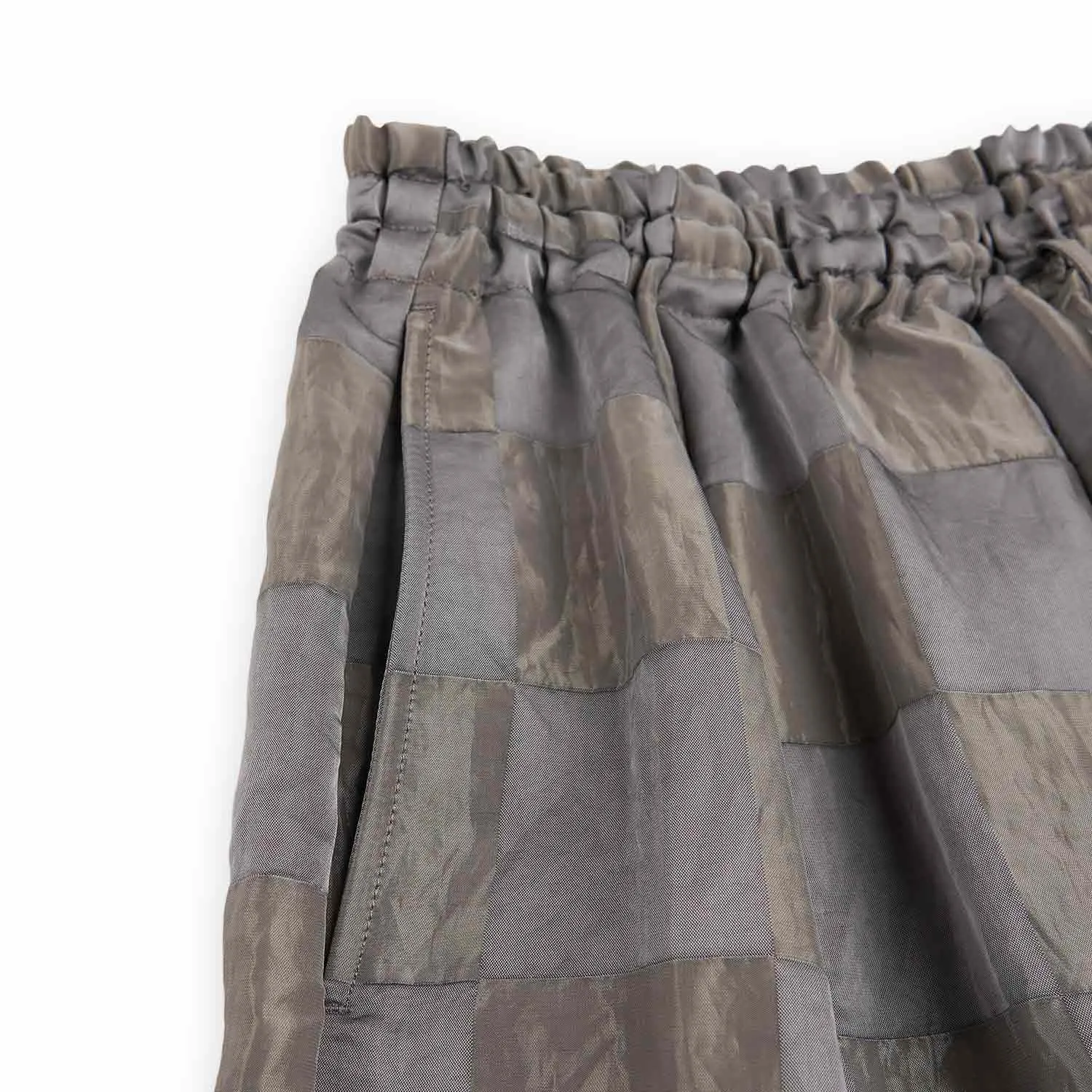 needles h.d.p. checker shorts (grey)