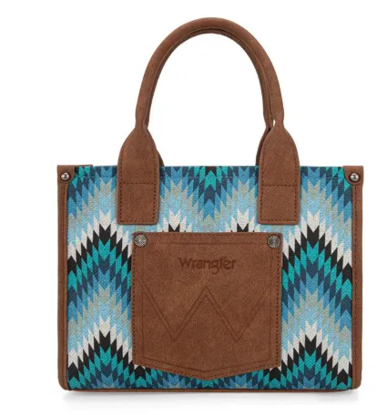 NEW  DROP Wrangler Southwestern Pattern Carry Tote/Crossbody Bag