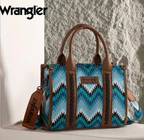 NEW  DROP Wrangler Southwestern Pattern Carry Tote/Crossbody Bag