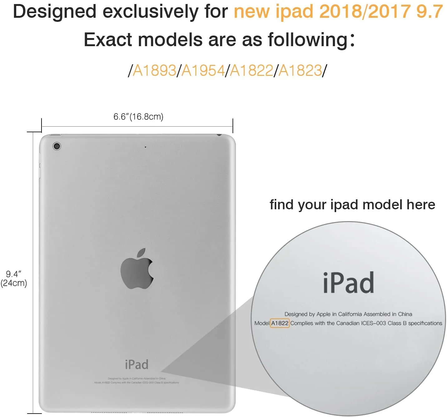 New MoKo Case Fit 2018/2017 iPad 9.7 5th / 6th Generation - Slim Lightweight Smart Shell Stand Cover with Translucent Frosted Back Protector Fit Apple iPad 9.7 Inch 2018/2017, Rose Gold (Auto Wake/Sleep)