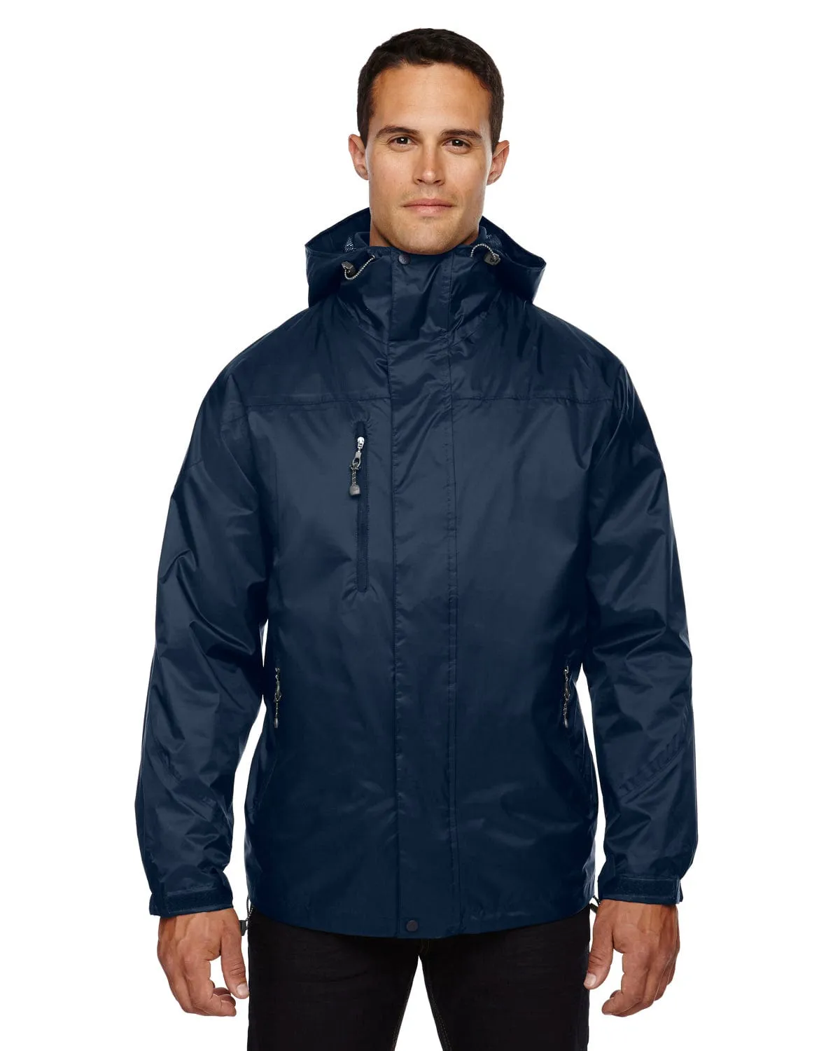 North End Mens 3-In-1 Techno Performance Hooded Jacket