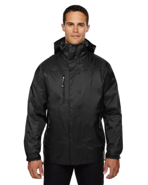 North End Mens 3-In-1 Techno Performance Hooded Jacket