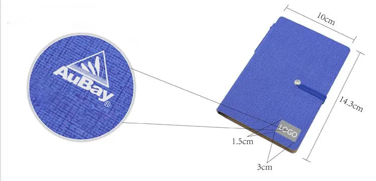 Notebook Set With Pu Leather Cover And Elastic Band Closure