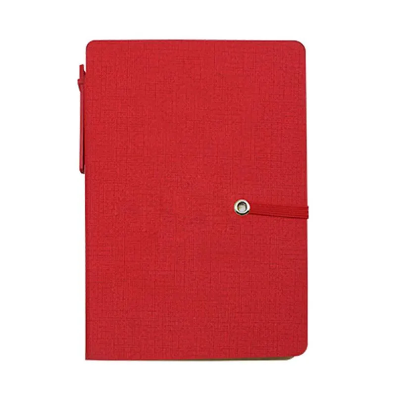 Notebook Set With Pu Leather Cover And Elastic Band Closure