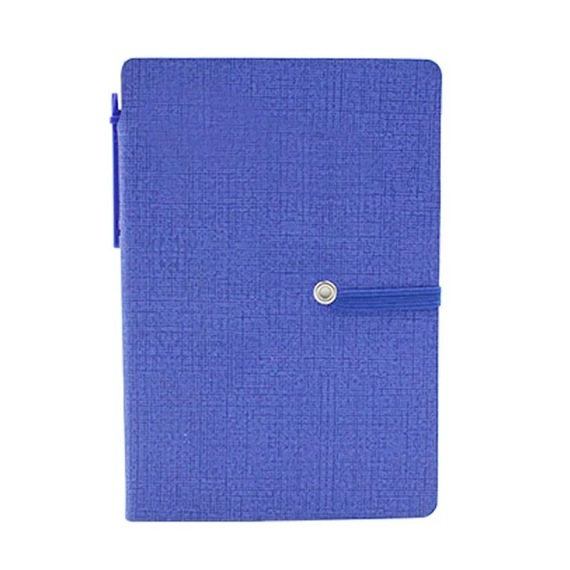 Notebook Set With Pu Leather Cover And Elastic Band Closure