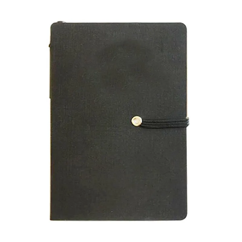 Notebook Set With Pu Leather Cover And Elastic Band Closure