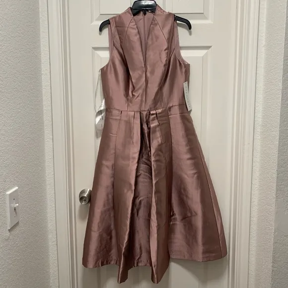 NWT KAY UNGER LOLA TWILL COCKTAIL DRESS