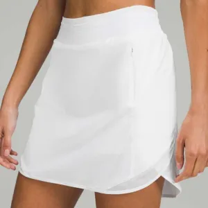 NWT Lululemon Hotty Hot High-Rise Skirt *Long - 2 White