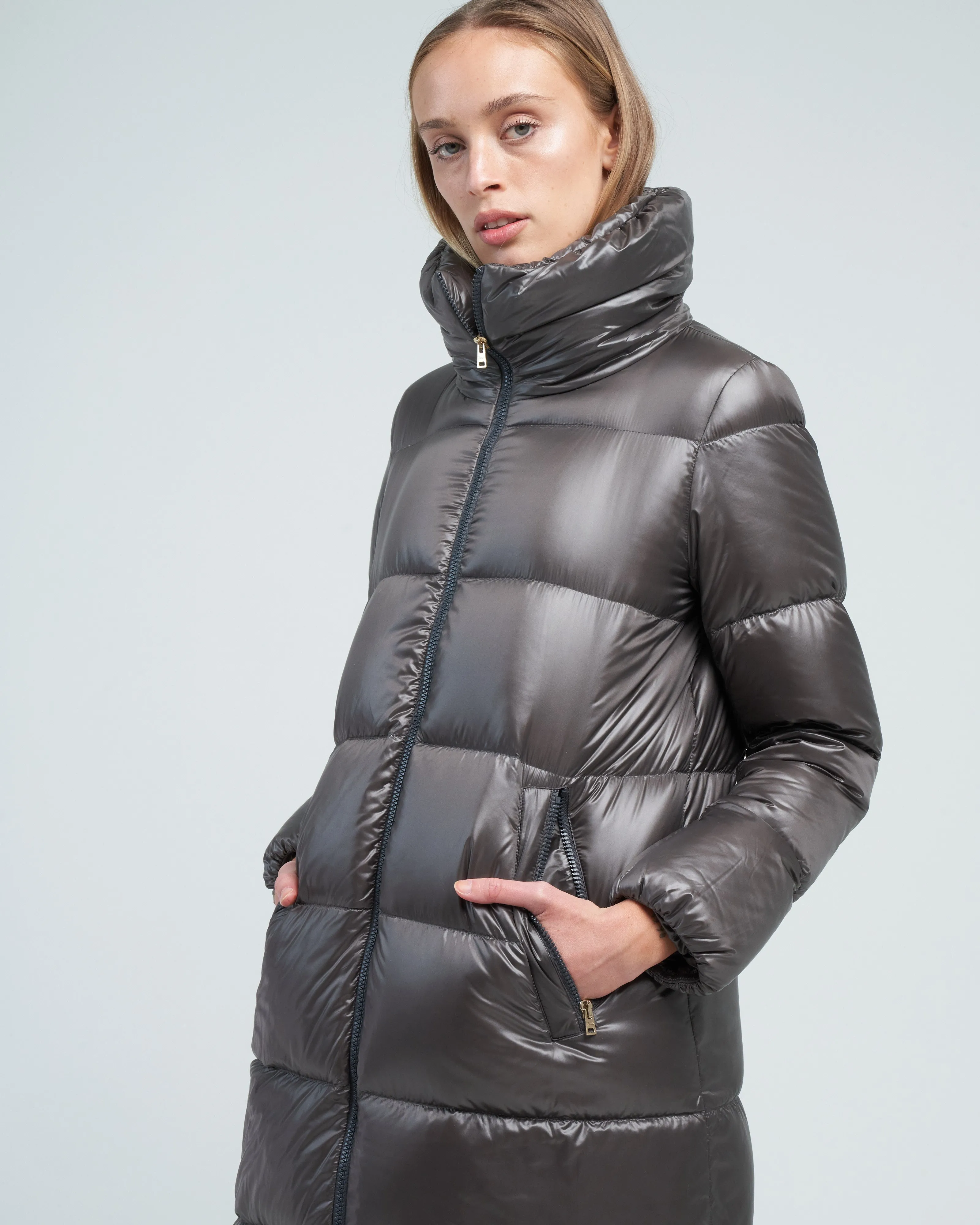 nylon ultralight maxi coat