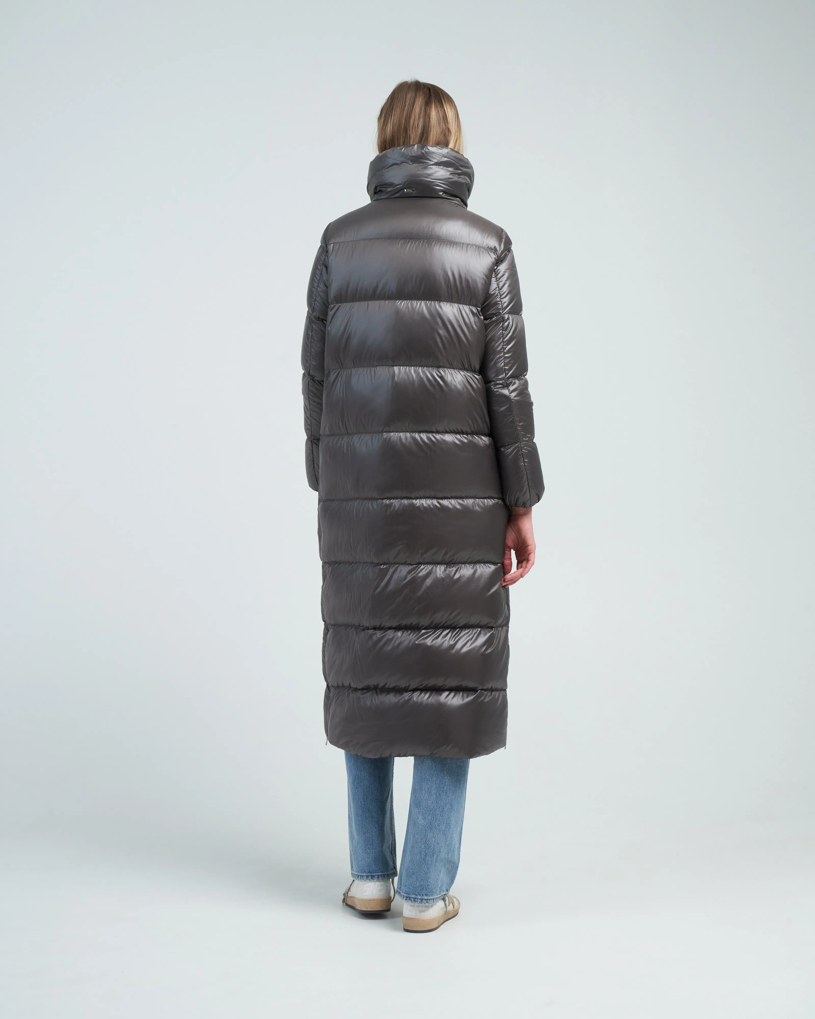 nylon ultralight maxi coat
