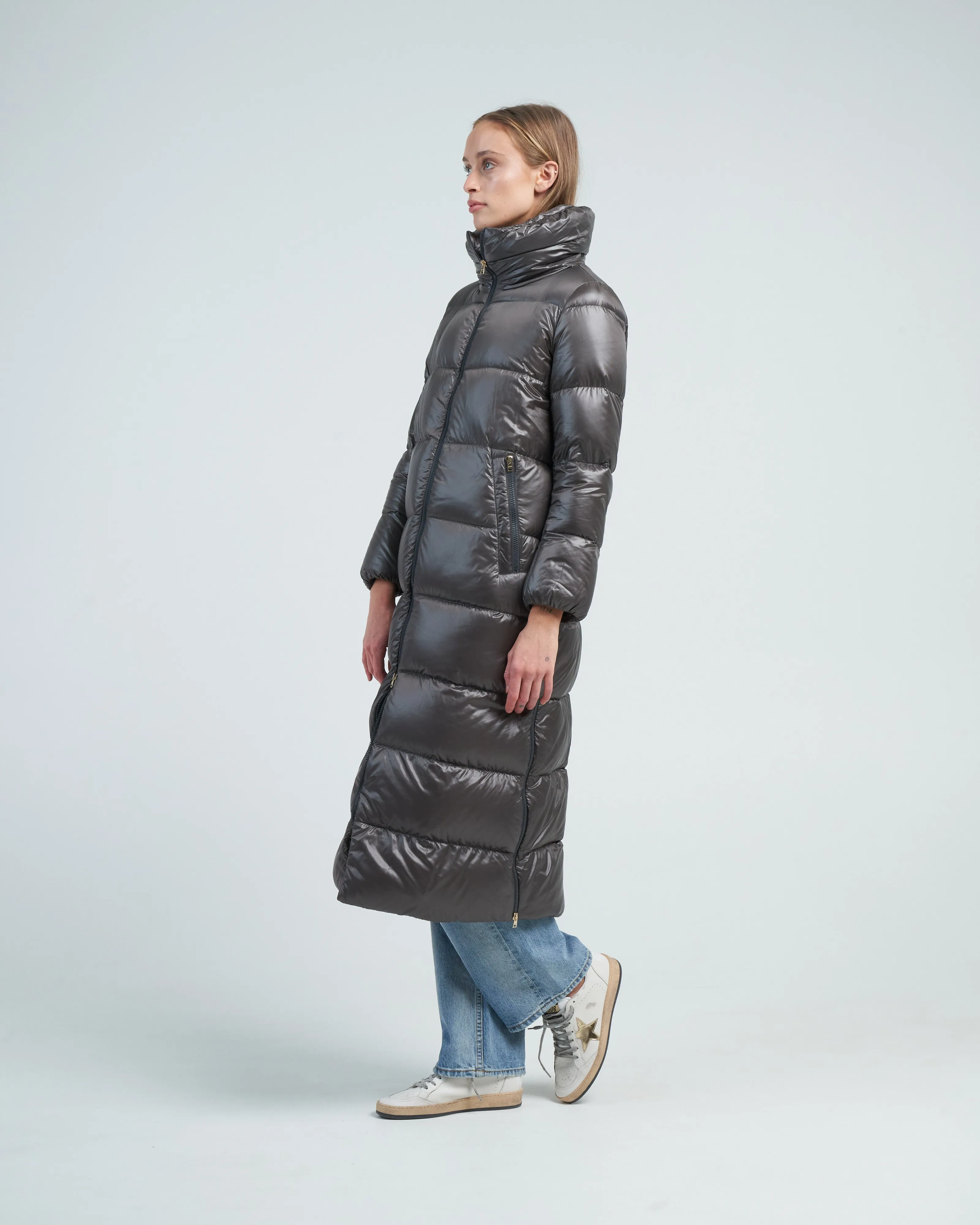 nylon ultralight maxi coat