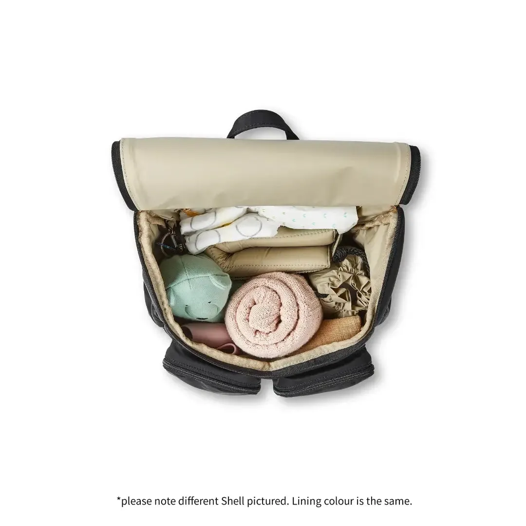 OiOi Signature Vegan Leather Nappy Backpack - Tan
