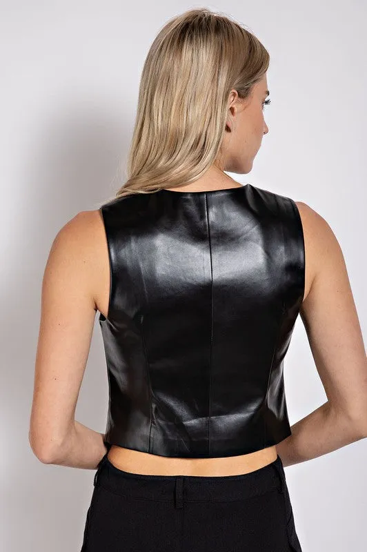OSNEY LEATHER VEST