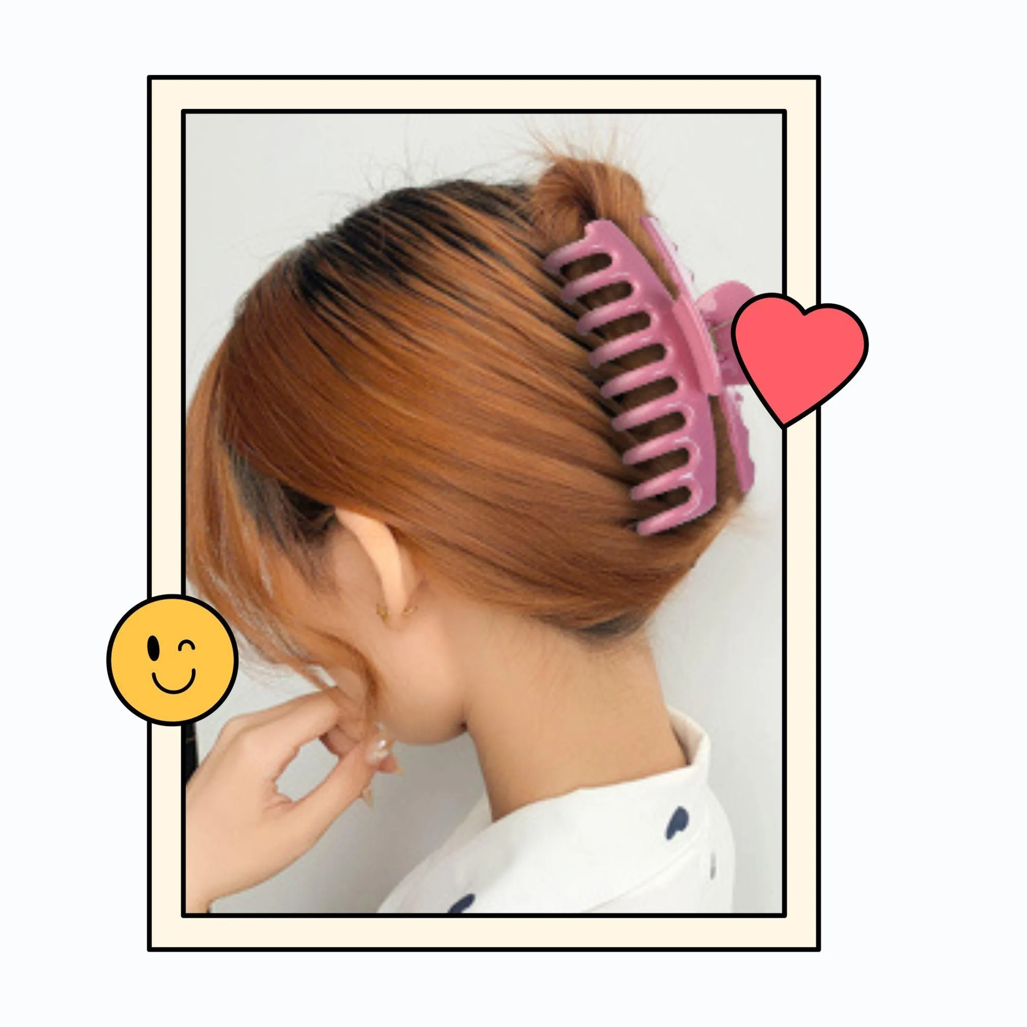 Pale Violet Red - Hair Claw Clip