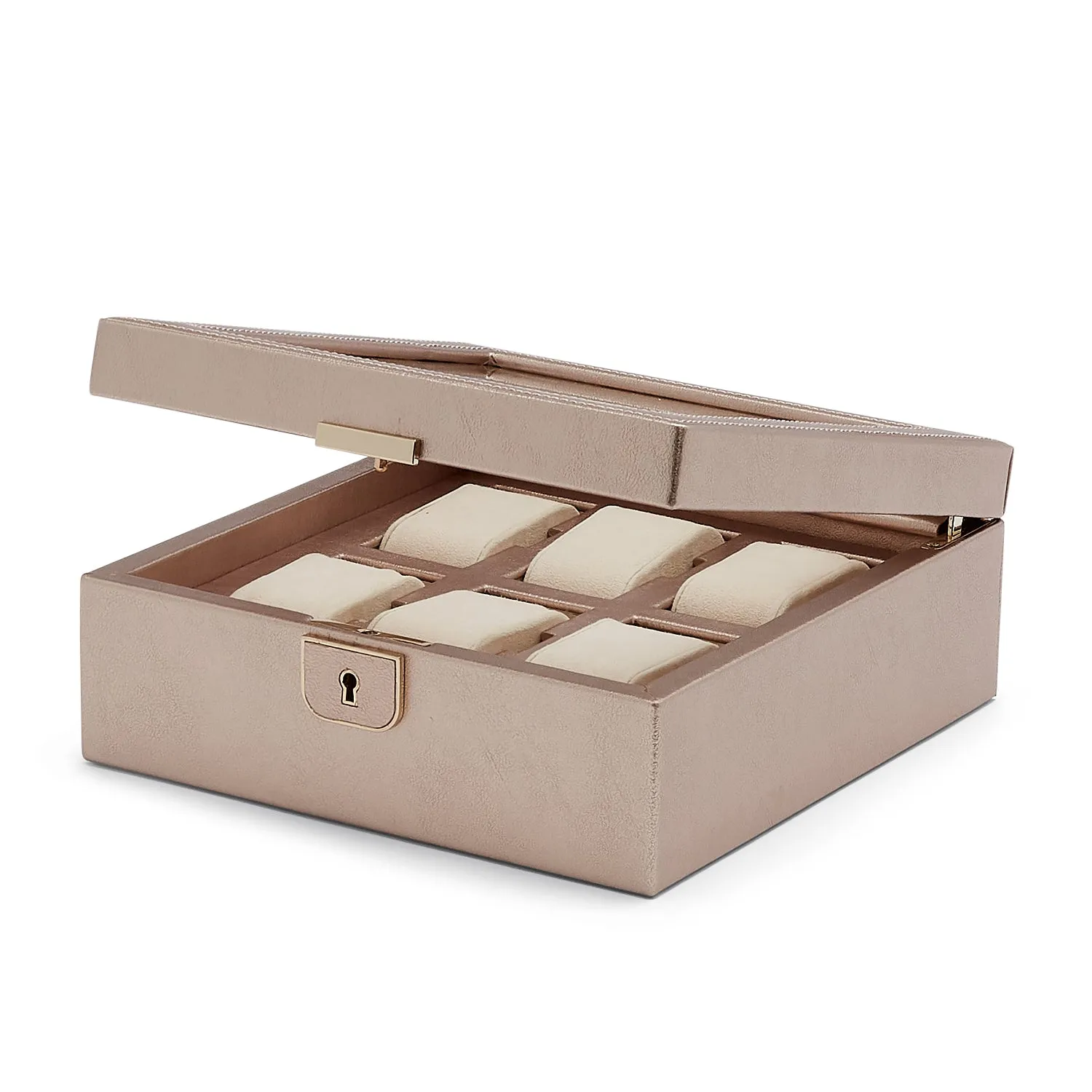 Palermo 6 PC Watch Box  Rose Gold