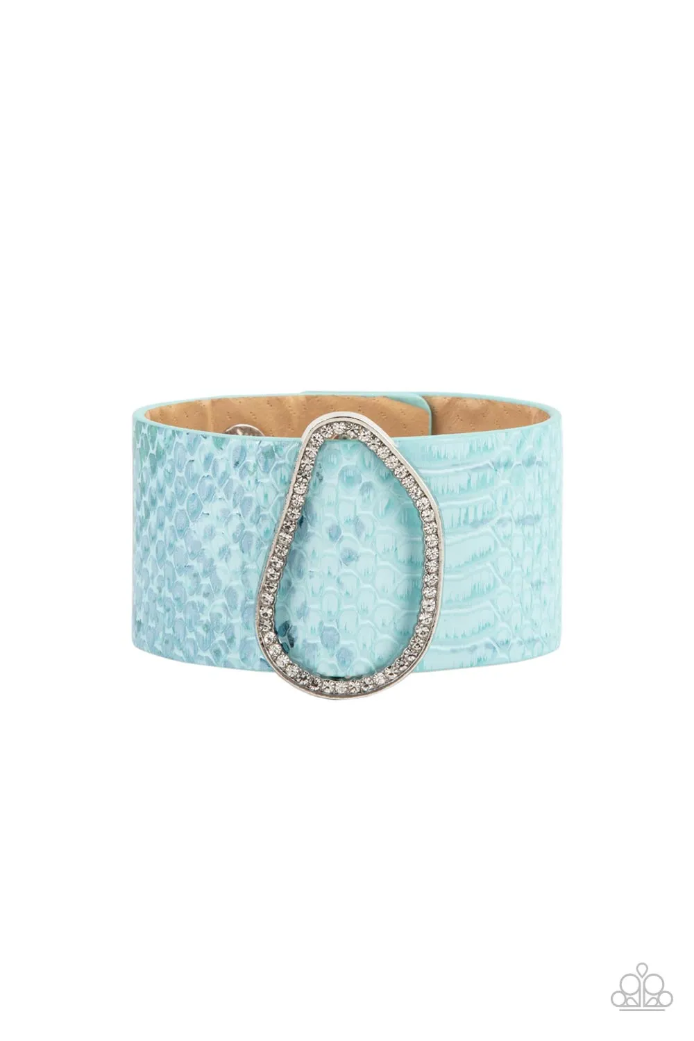 Paparazzi HISS-tory In The Making - Blue Wrap Bracelet