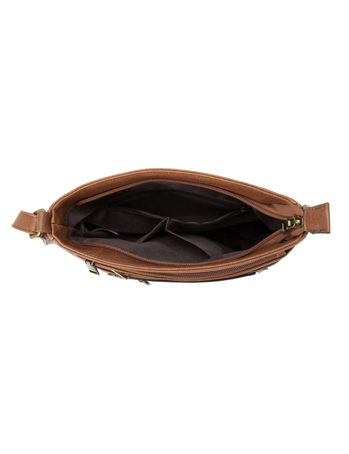 PATSY VEGAN XBODY BAG-TAN
