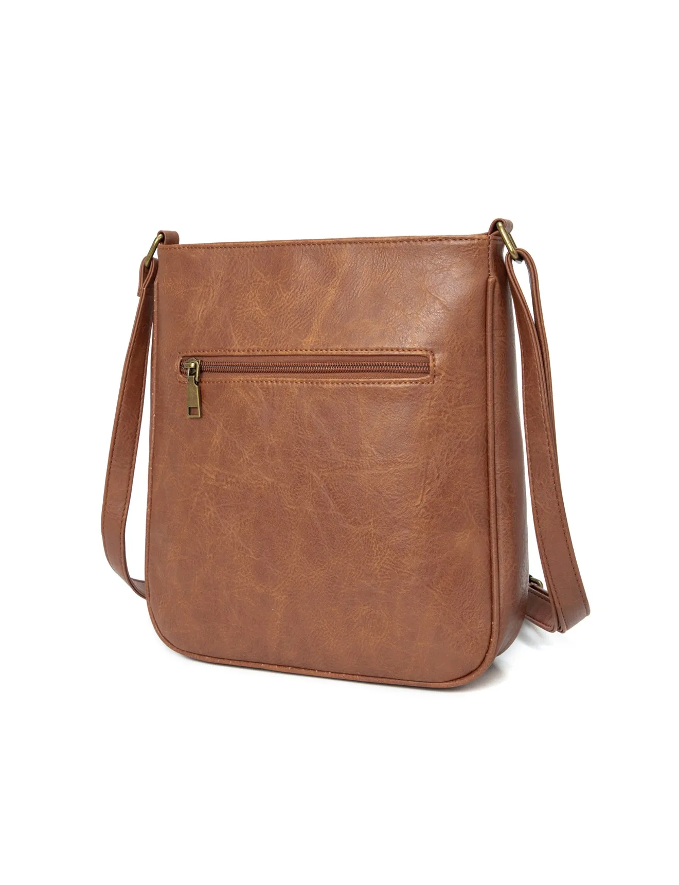 PATSY VEGAN XBODY BAG-TAN