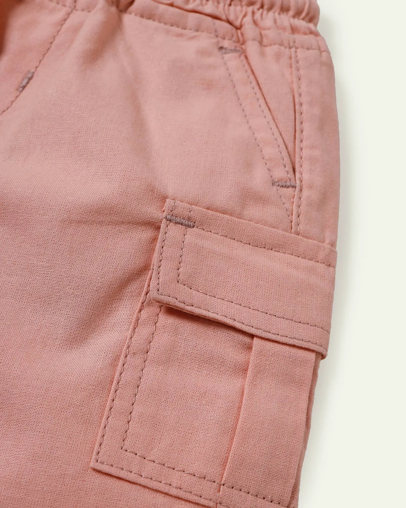 Peach Cargo Shorts