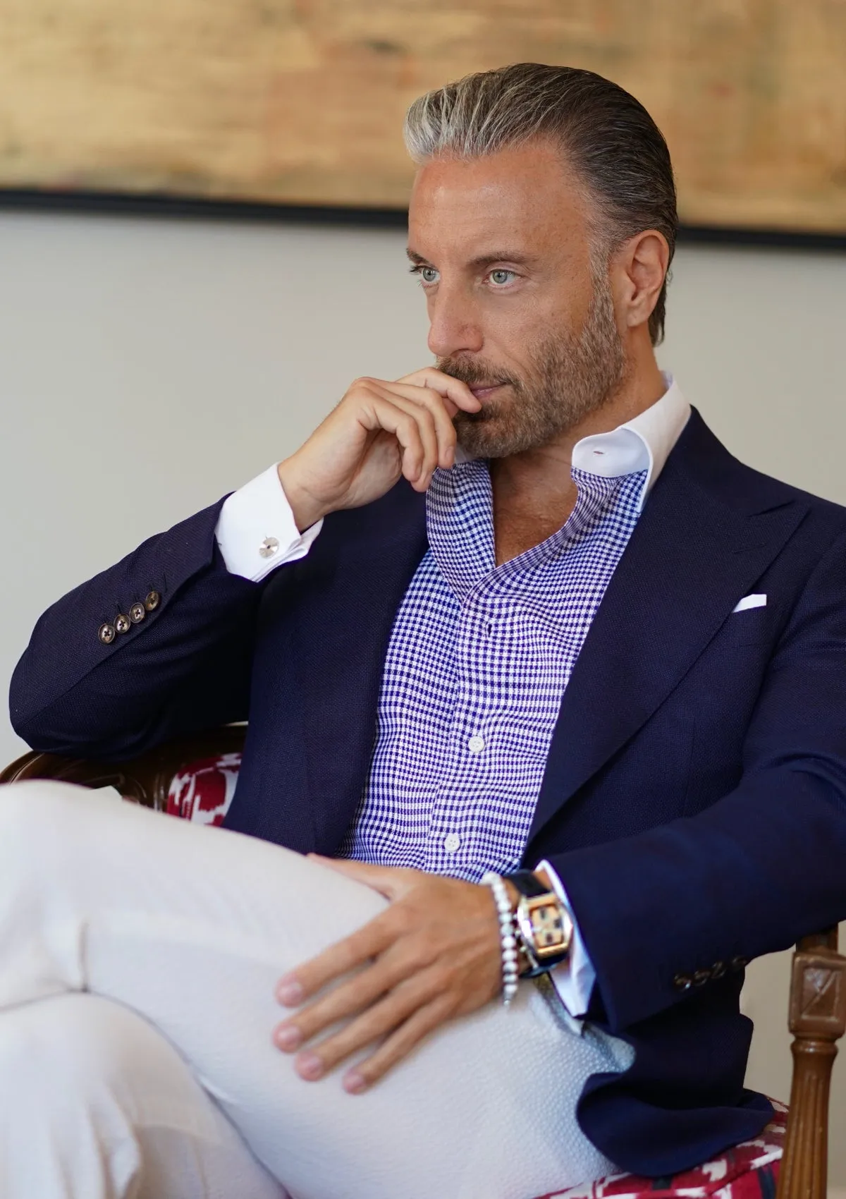 Perfect Blue Peak Jacket