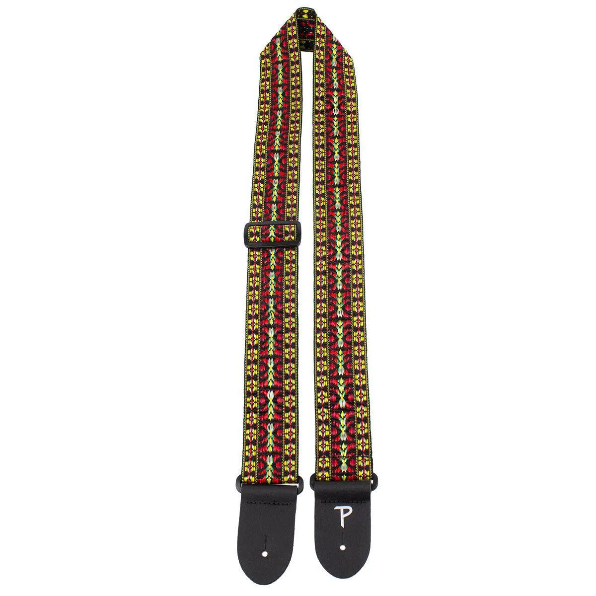 Perri's 2" Retro Hootenanny Poly Guitar Strap ~ Yellow Red