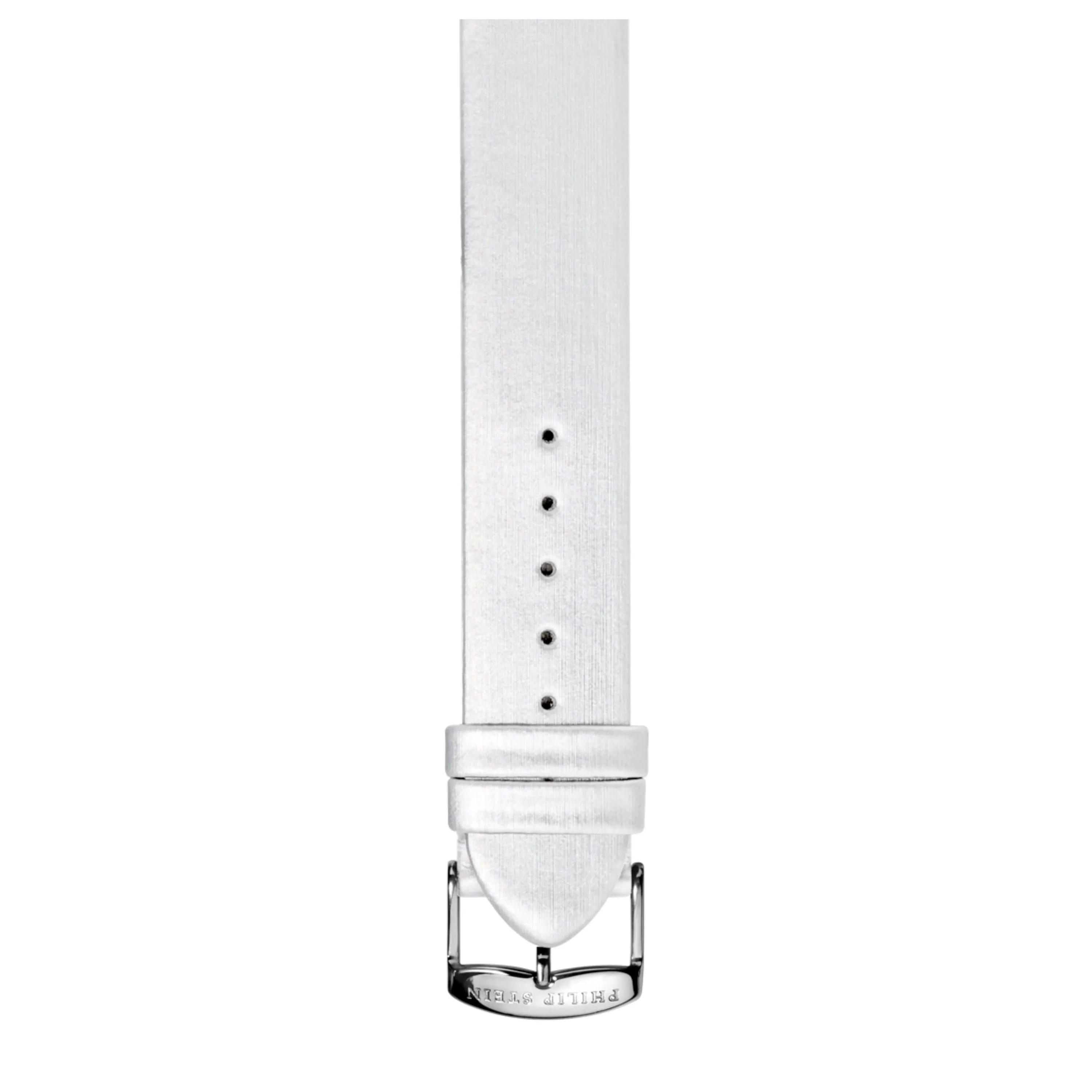 PHILIP STEIN Signature White Silk Strap Size 2