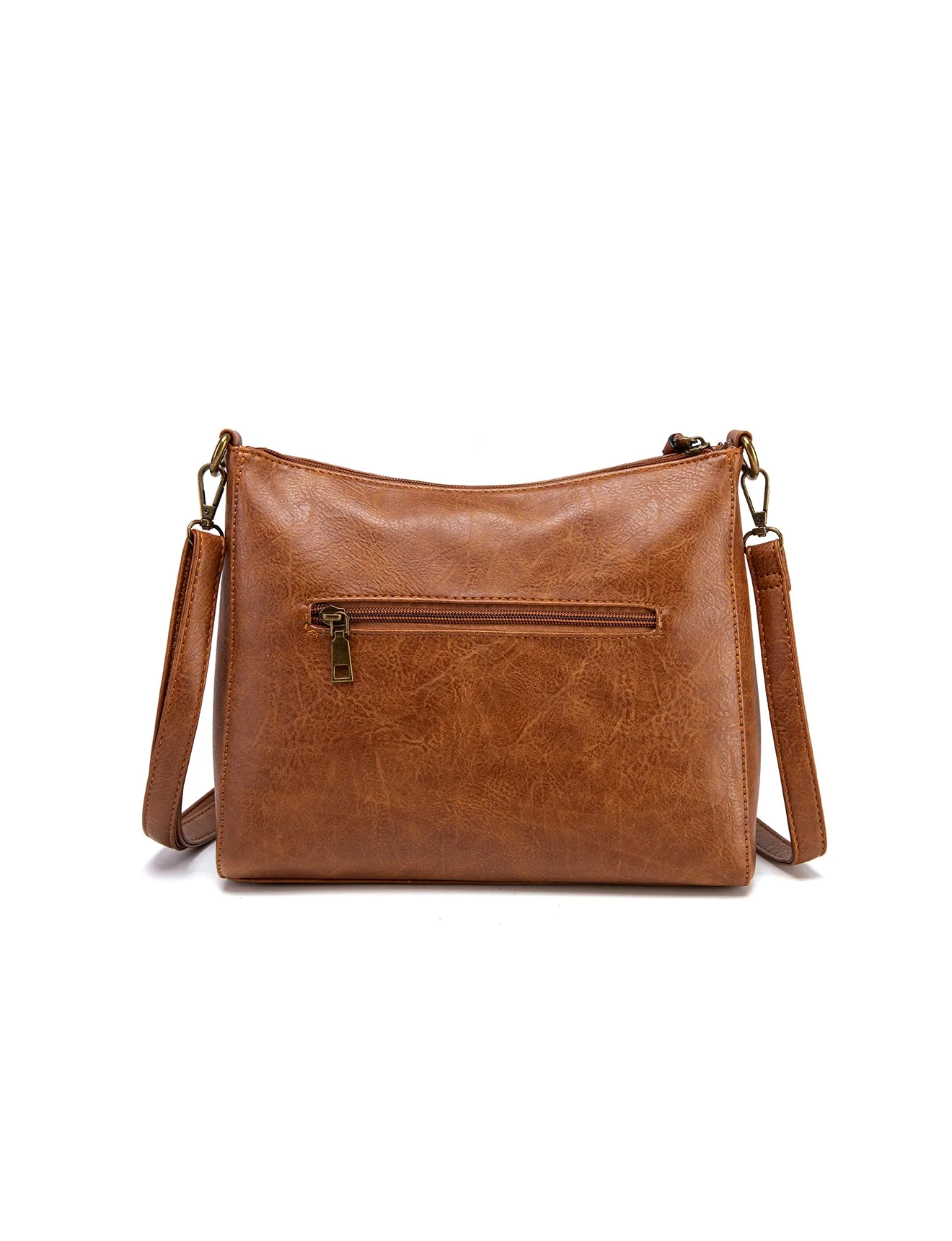 PHILOMENA LARGE VEGAN XBODY BAG- XB-2349-TAN- NEW IN