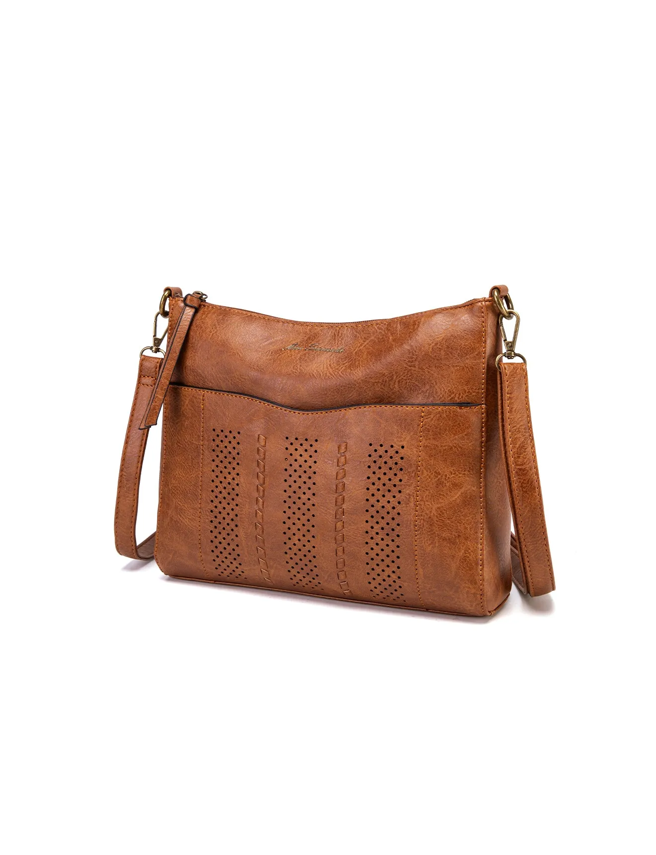 PHILOMENA LARGE VEGAN XBODY BAG- XB-2349-TAN- NEW IN