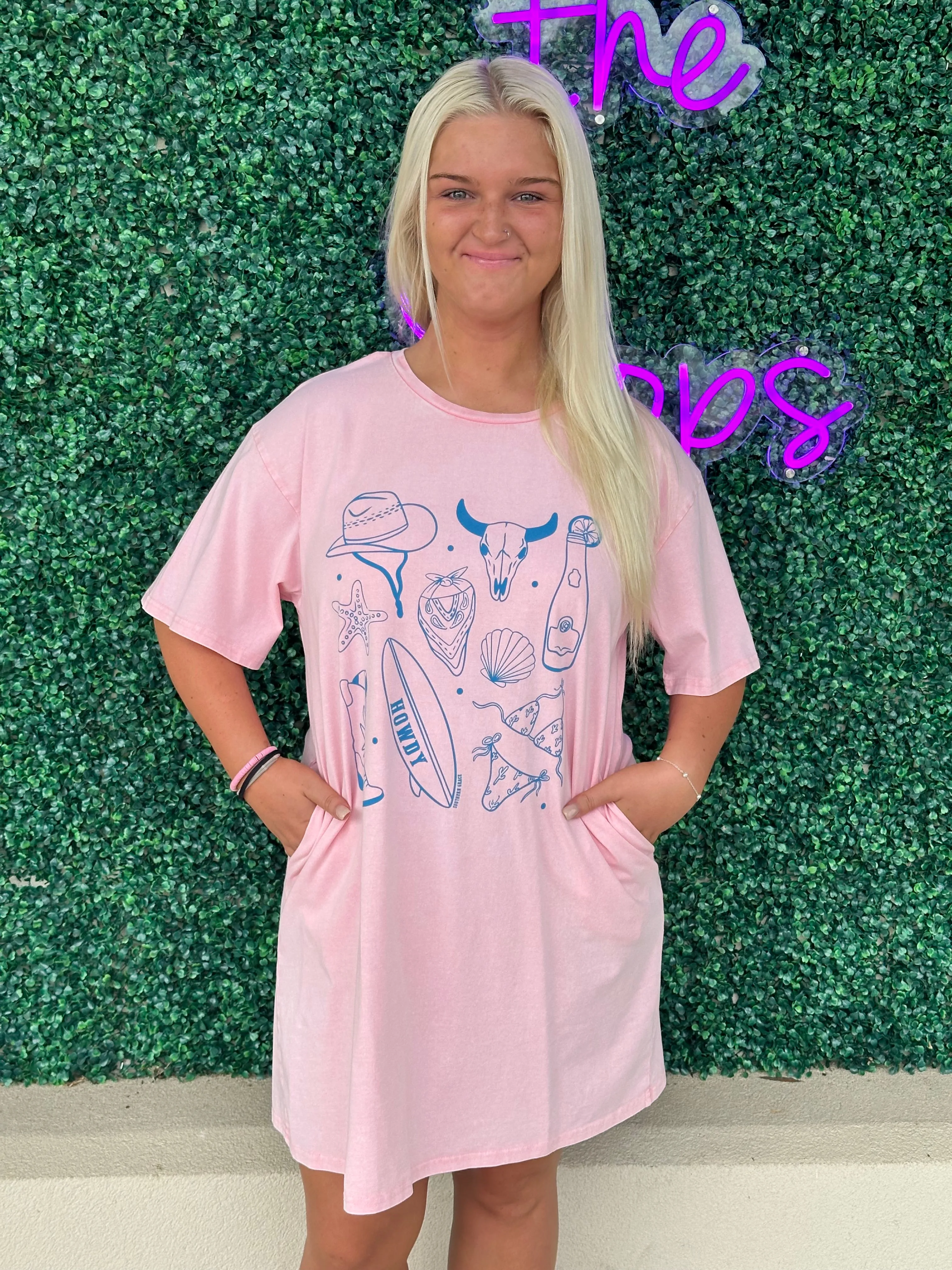 Pink Western Elements Dress