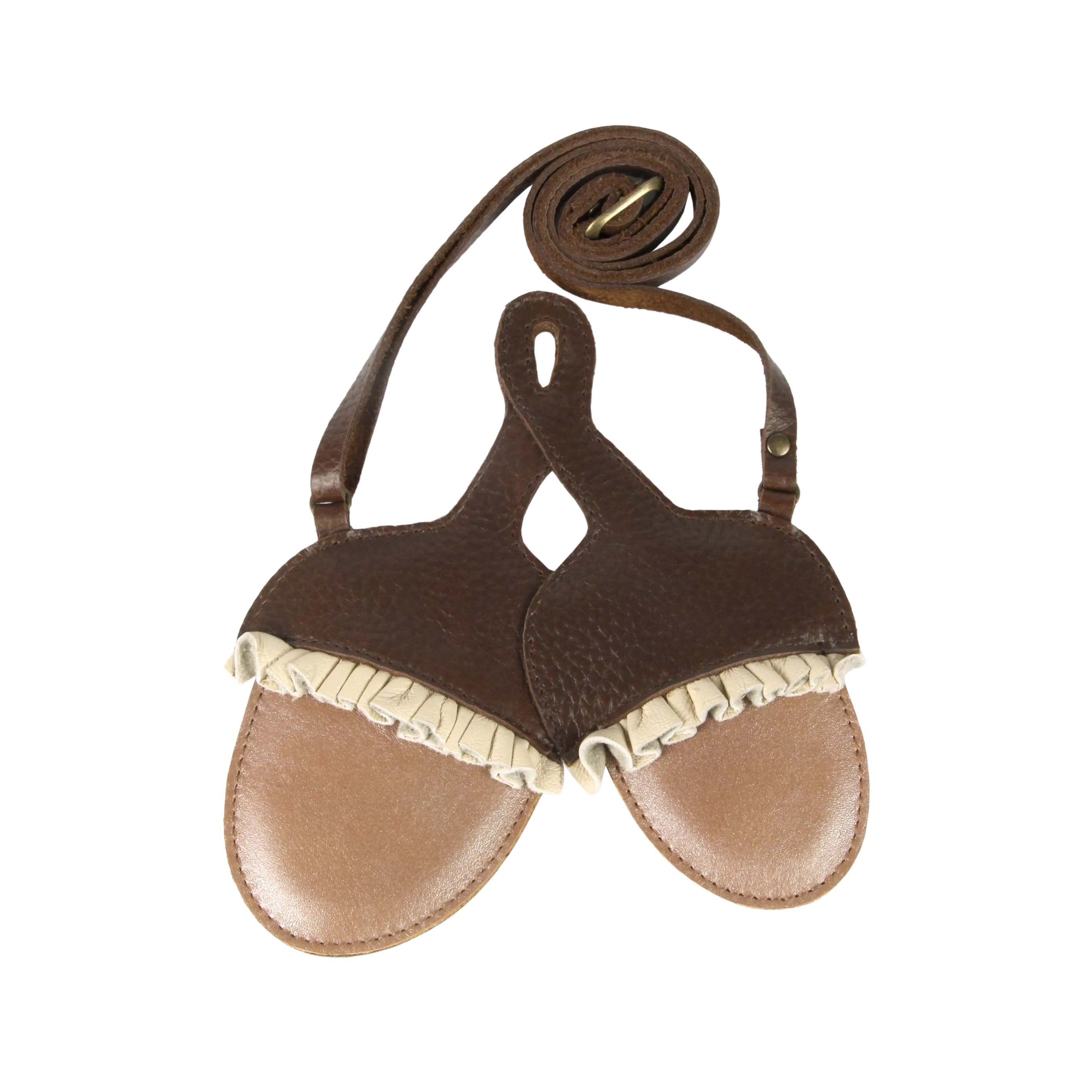 Pitta Purse | Acorn | Brown Grain Leather