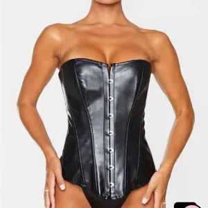 PLT faux leather corset M new without tags