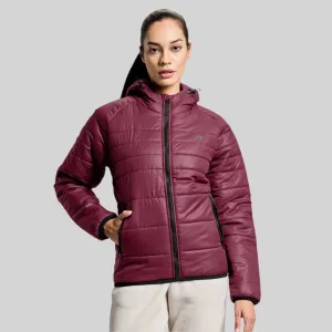 Polar Womens Puffer Jacket - Windsor Wine