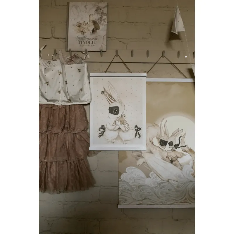 Poster Hanger Wooden Winter White by Mrs Mighetto