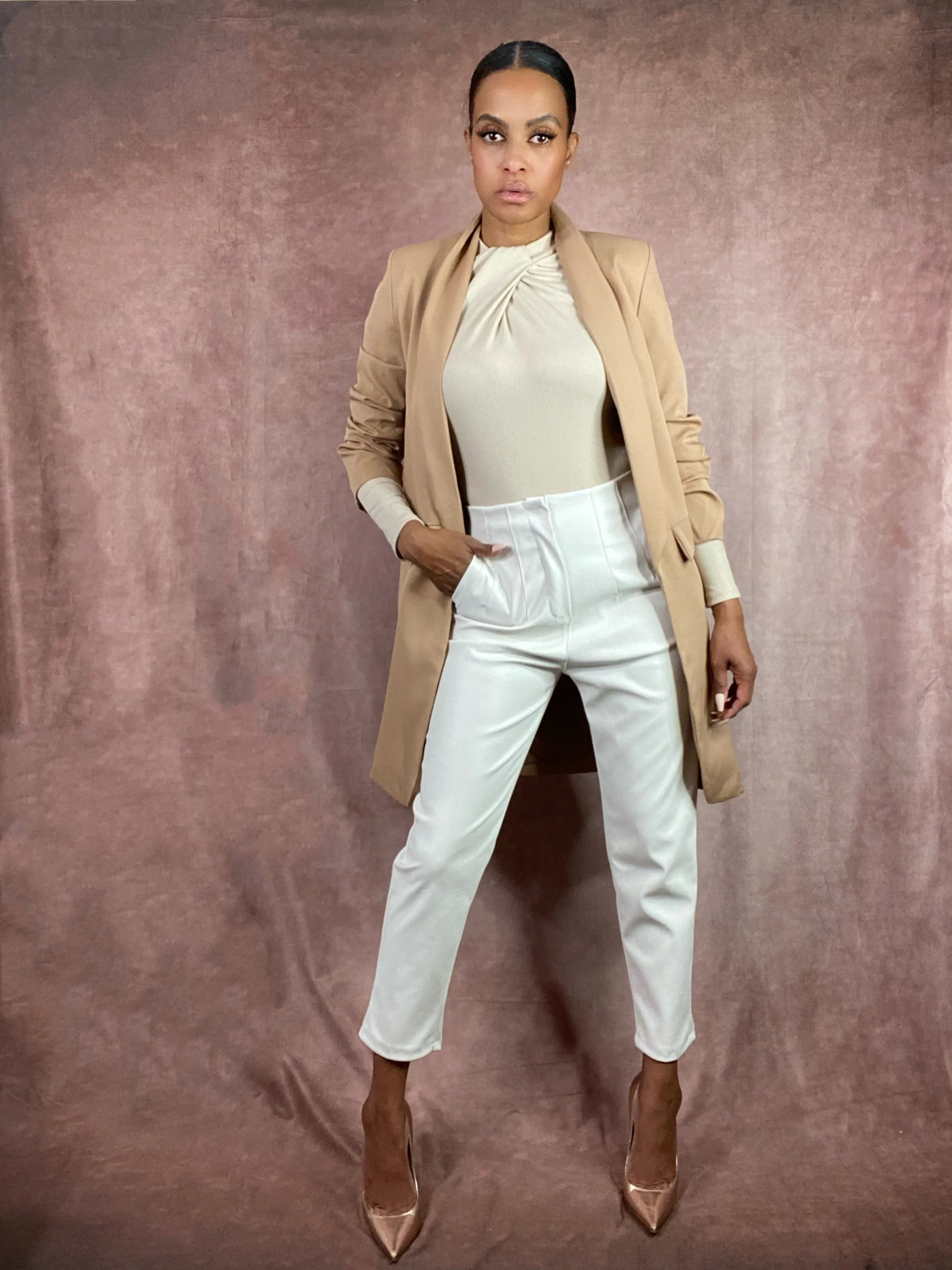 PU Leather Pants - Sugar