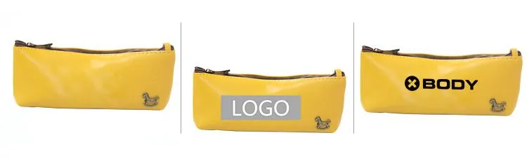 Pu Leather Pencil Case With Vintage Rocking Horse