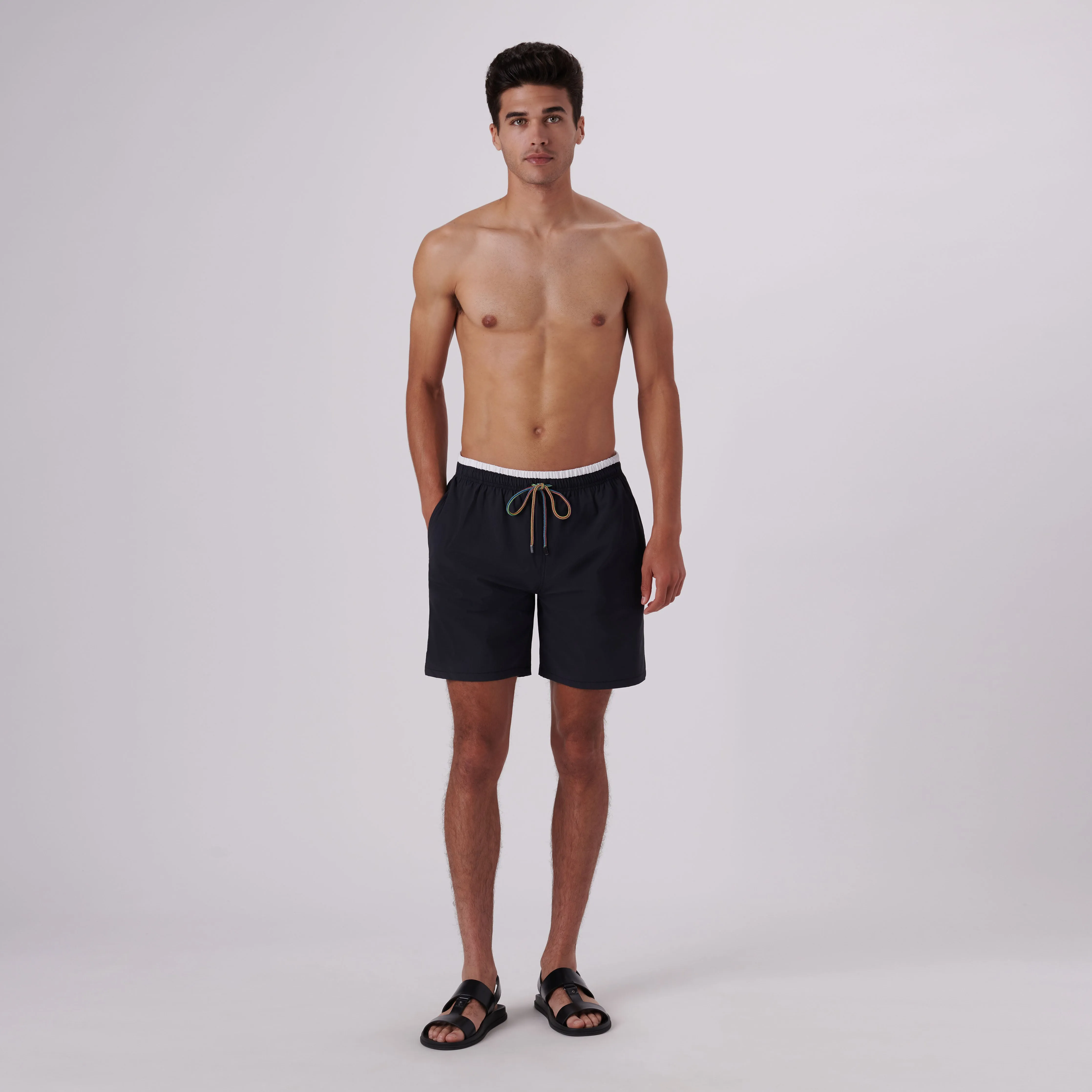 Quinn Solid Swim Trunks