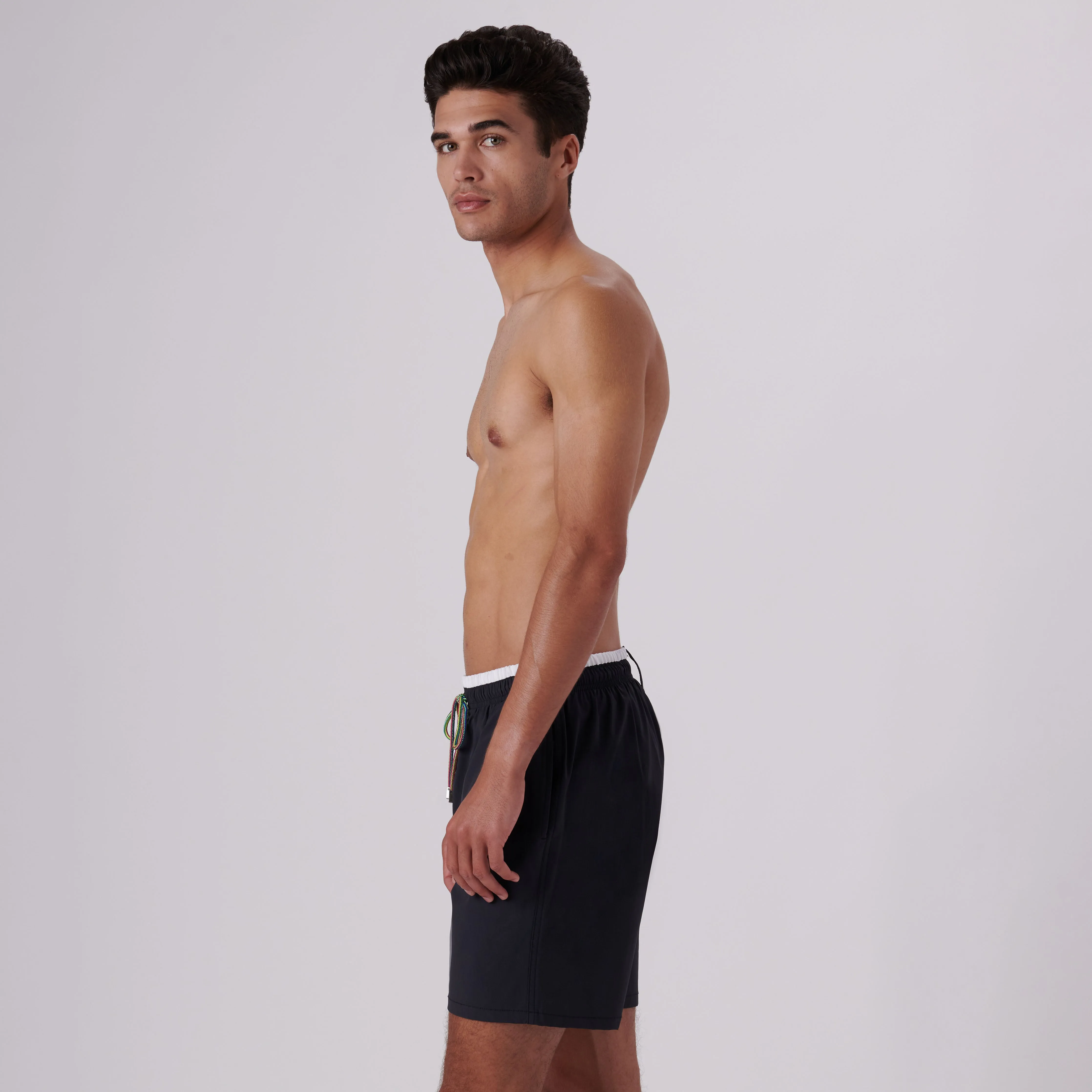Quinn Solid Swim Trunks