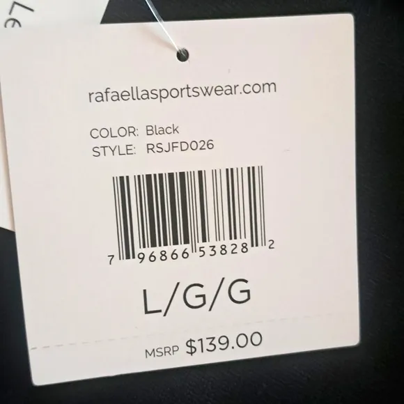 RAFELLA OPEN FRONT JACKET.  OVERSIZED LARGE