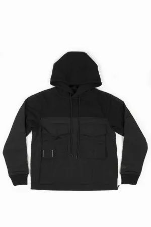 REIGNING CHAMP S04 HYBRID ANORAK BLACK