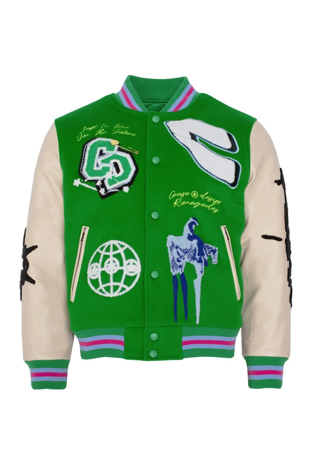 RENEGADES GREEN LETTERMAN JACKET