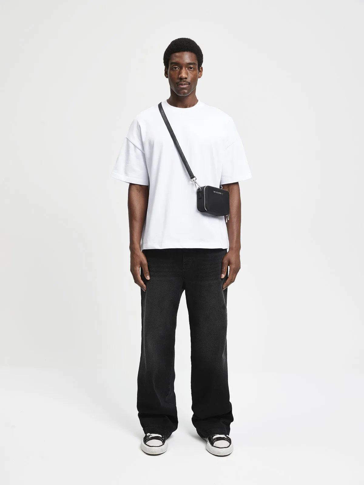 RETERNITY NYLON SHOULDER BAG - BLACK